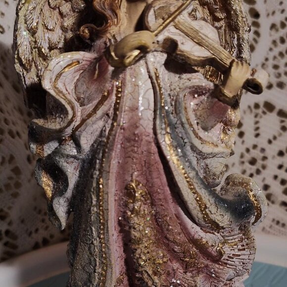 Set of 3 polystone Angles vintage figurines. SHIPS FREE - Picture 7 of 9